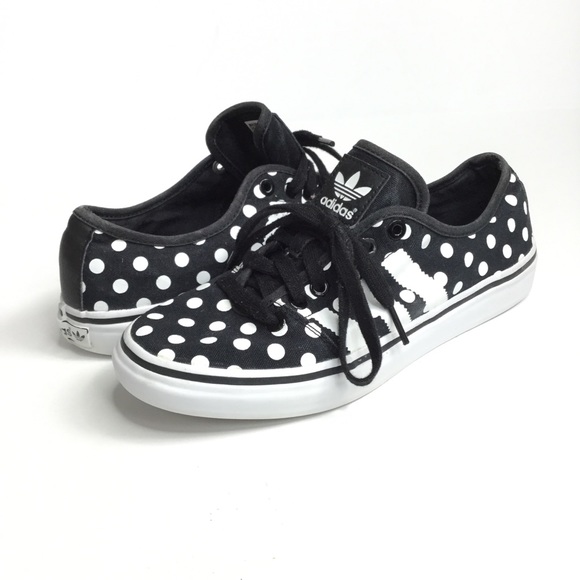 adidas black and white spotted shoes